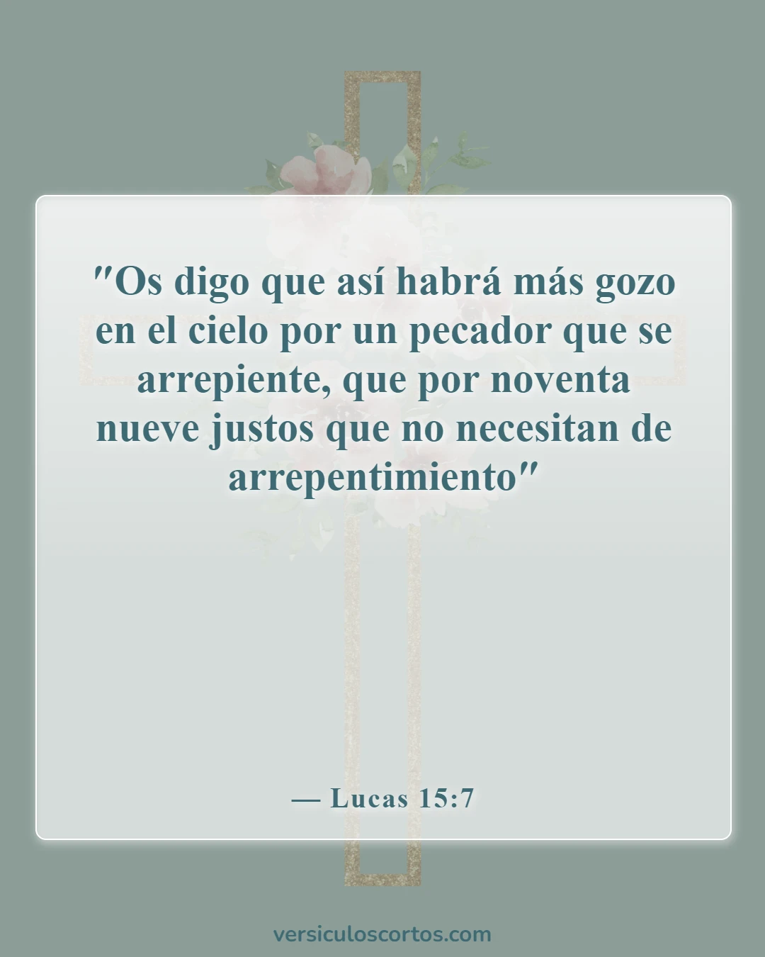 Versículos de la Biblia sobre salvar almas (Lucas 15:7)