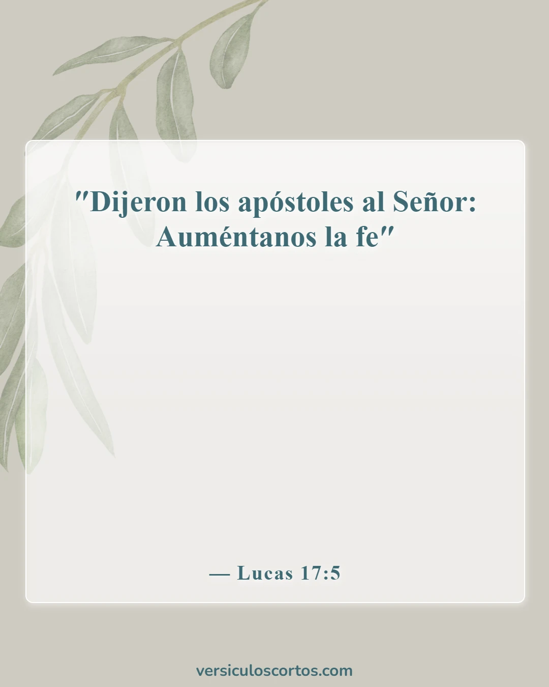 Versículos de la Biblia sobre cuestionar tu fe (Lucas 17:5)