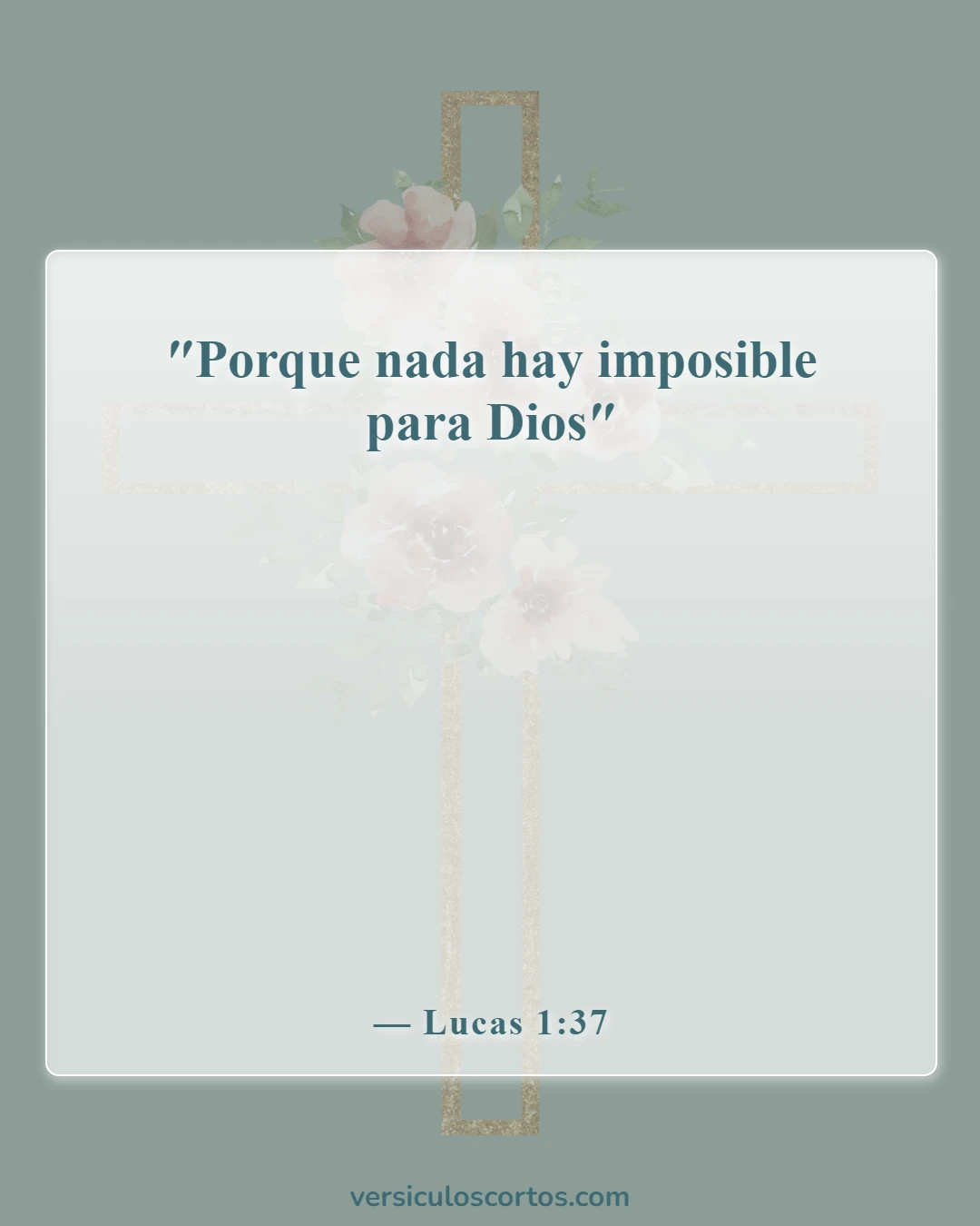 Versículos de la Biblia sobre "Pedid y recibiréis" (Lucas 1:37)