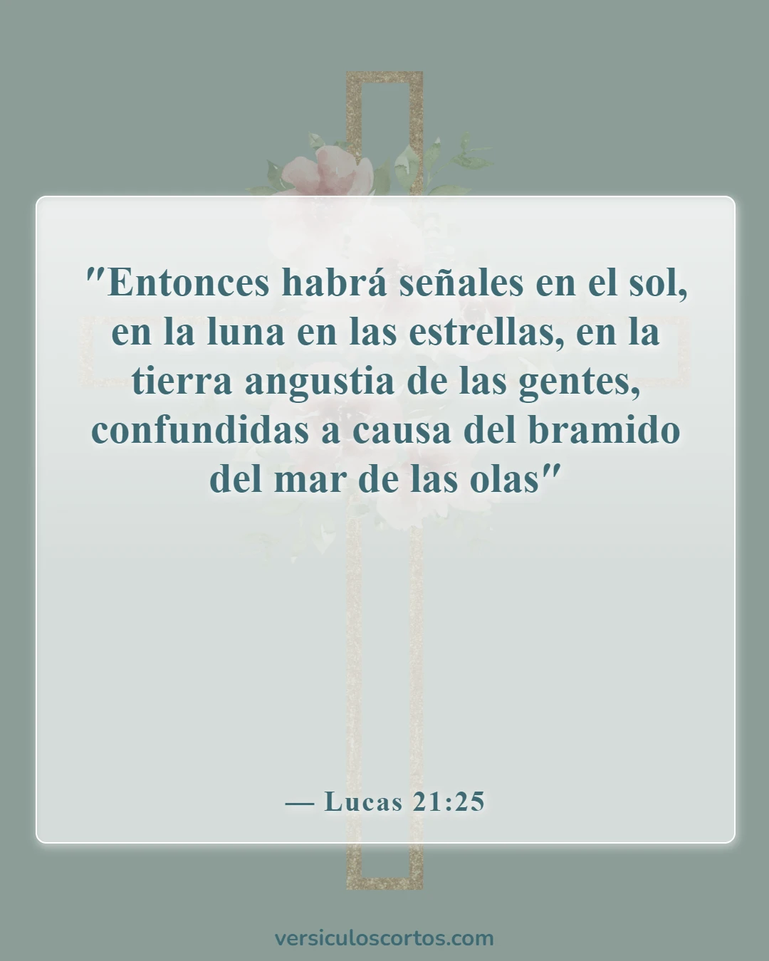 Versículos bíblicos sobre el fin del mundo (Lucas 21:25)