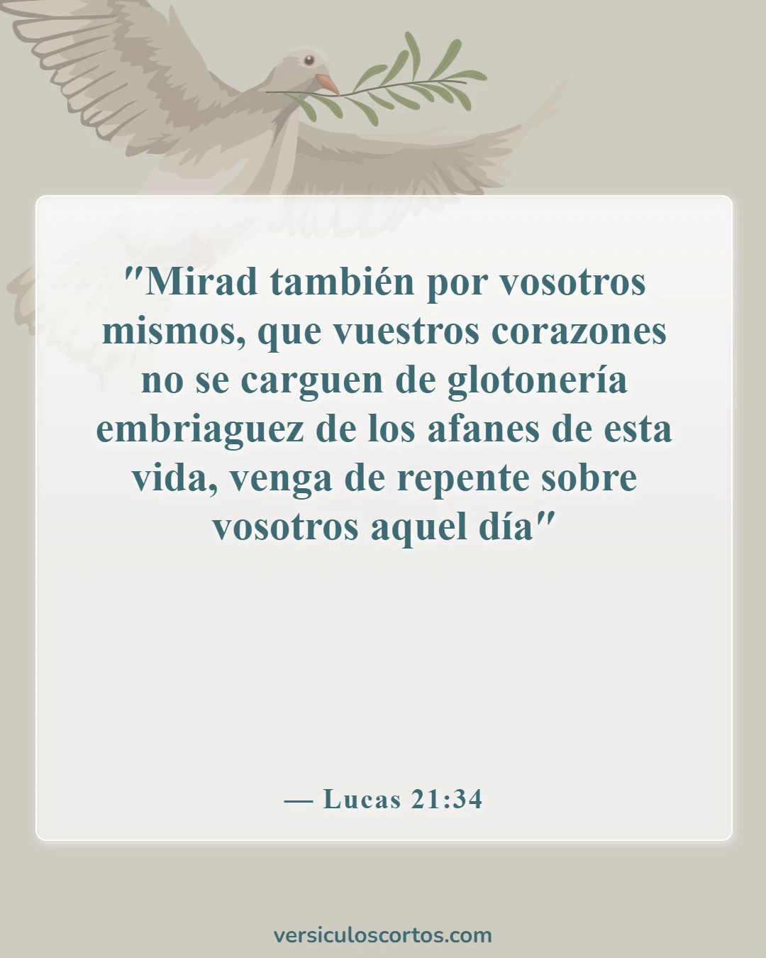 Versículos de la Biblia sobre el consumo de alcohol (Lucas 21:34)