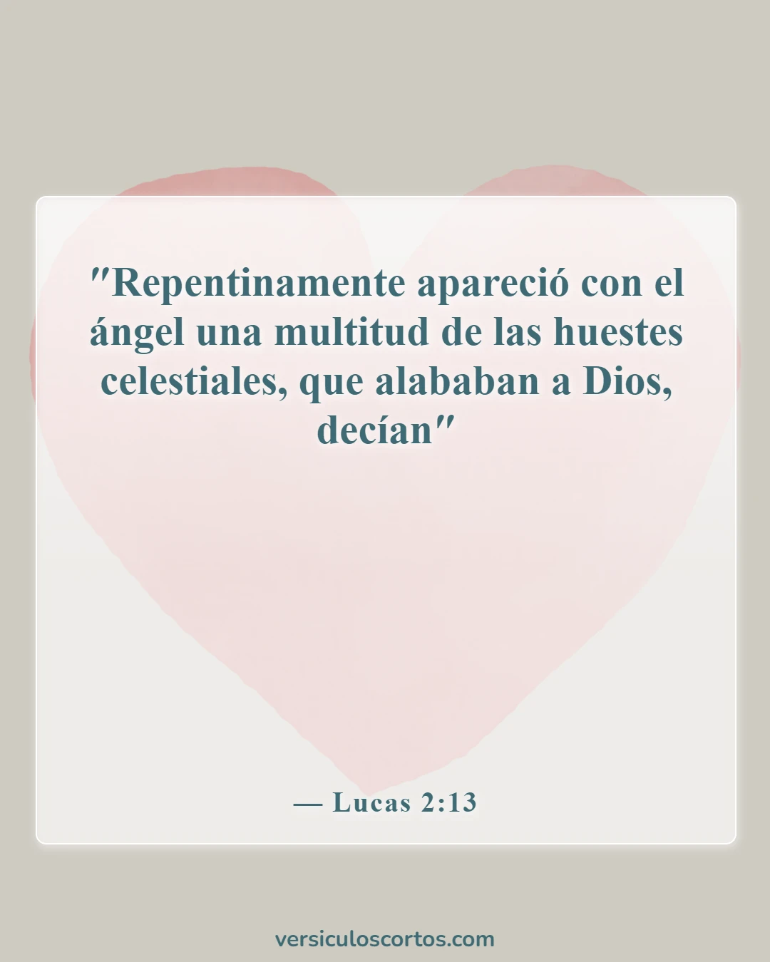 Versículos de la Biblia sobre ángeles y humanos (Lucas 2:13)