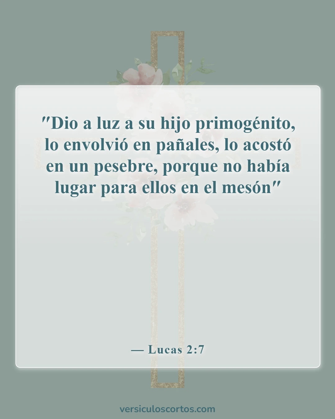 Versículos de la Biblia sobre la celebración de la Navidad (Lucas 2:7)