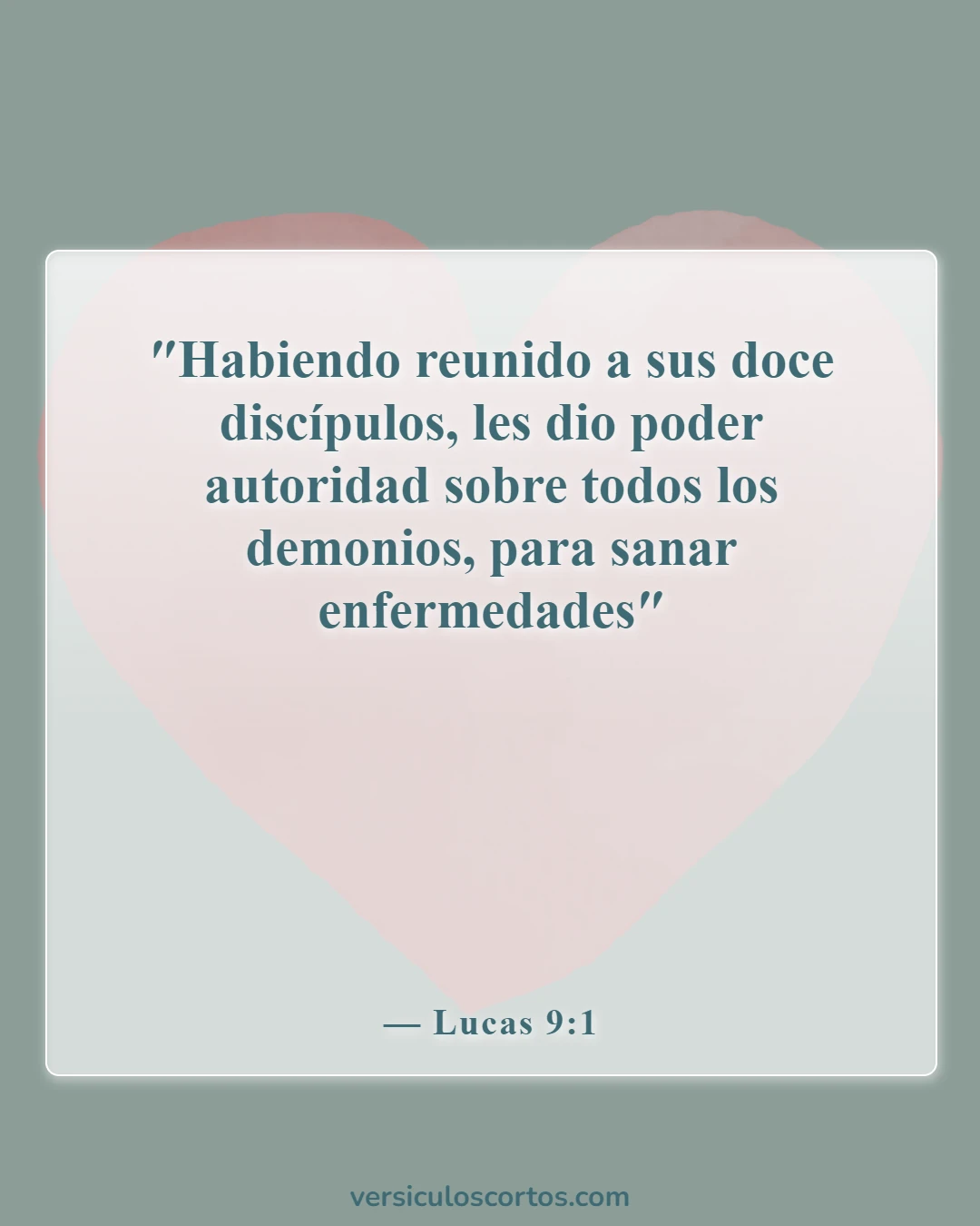 Versículos de la Biblia sobre demonios (Lucas 9:1)