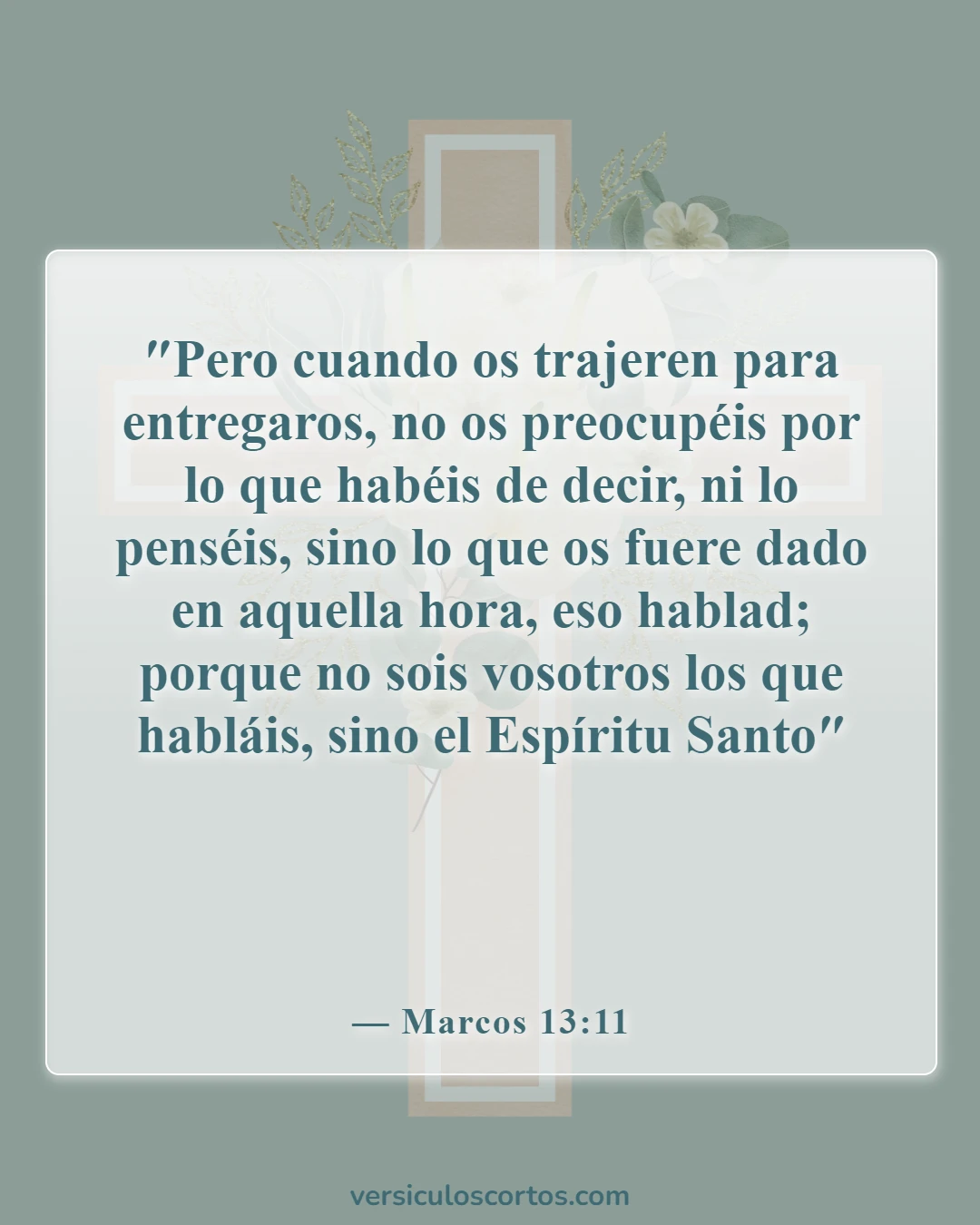 Versículos de la Biblia sobre el Espíritu Santo (Marcos 13:11)