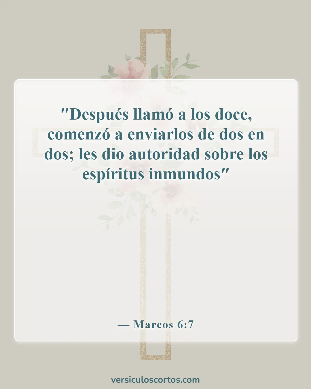 Versículos de la Biblia sobre el trabajo en equipo (Marcos 6:7)