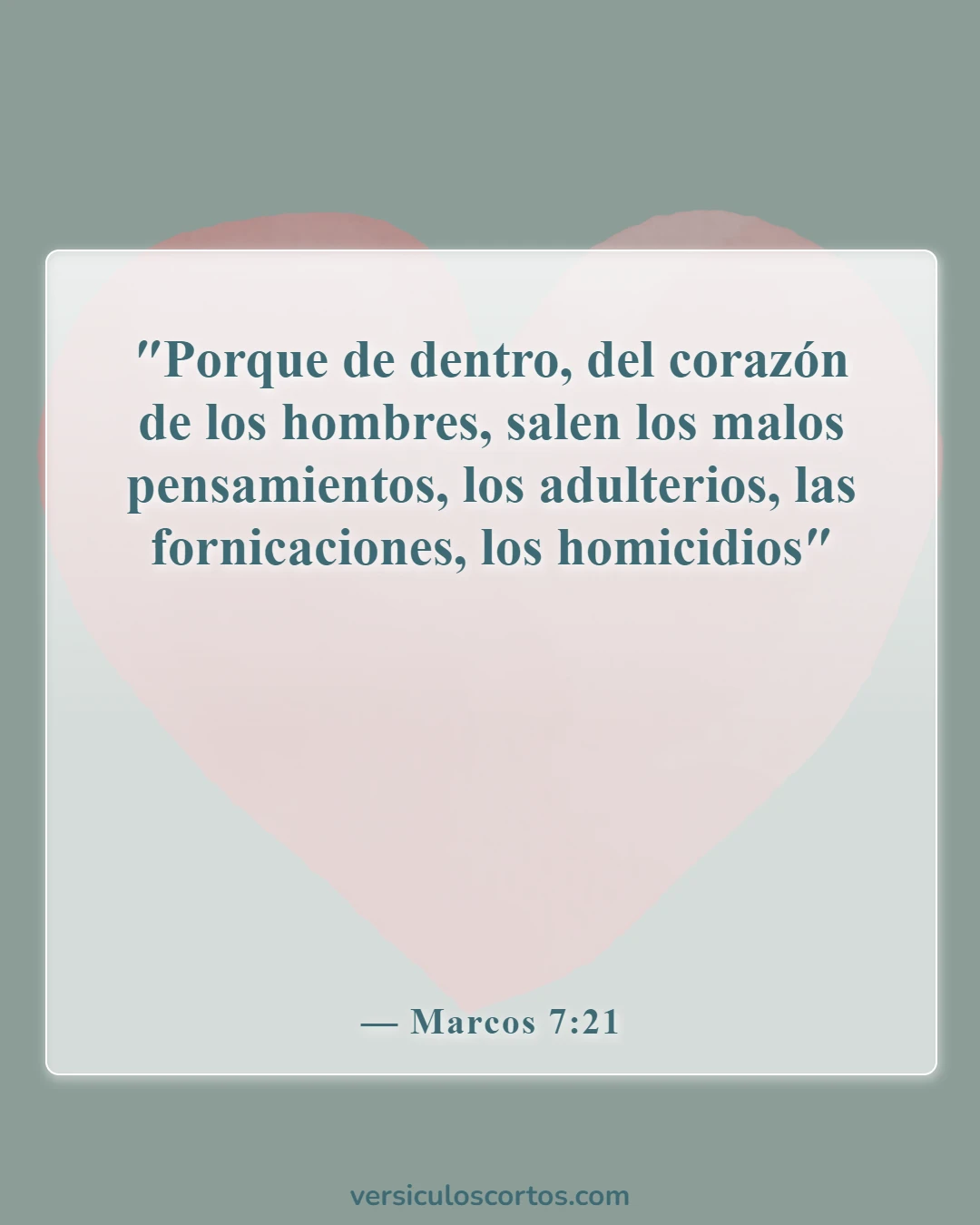 Versículos de la Biblia sobre el asesinato (Marcos 7:21)