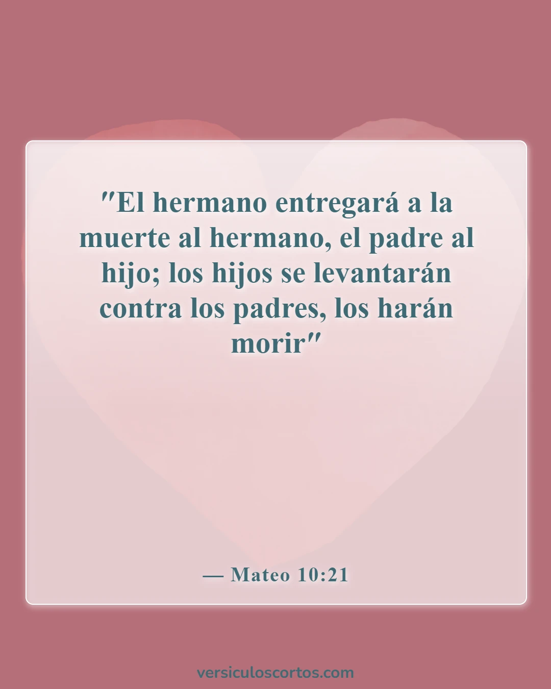 Versículos de la Biblia sobre las personas que se vuelven en tu contra (Mateo 10:21)