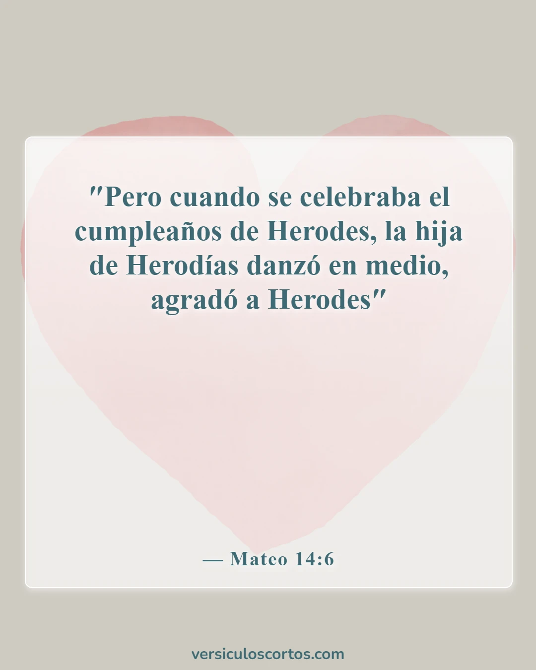 Versículos de la Biblia sobre bailar en la iglesia (Mateo 14:6)