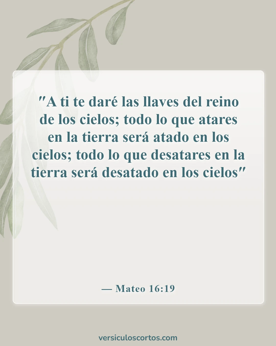 Versículos de la Biblia sobre romper maldiciones (Mateo 16:19)