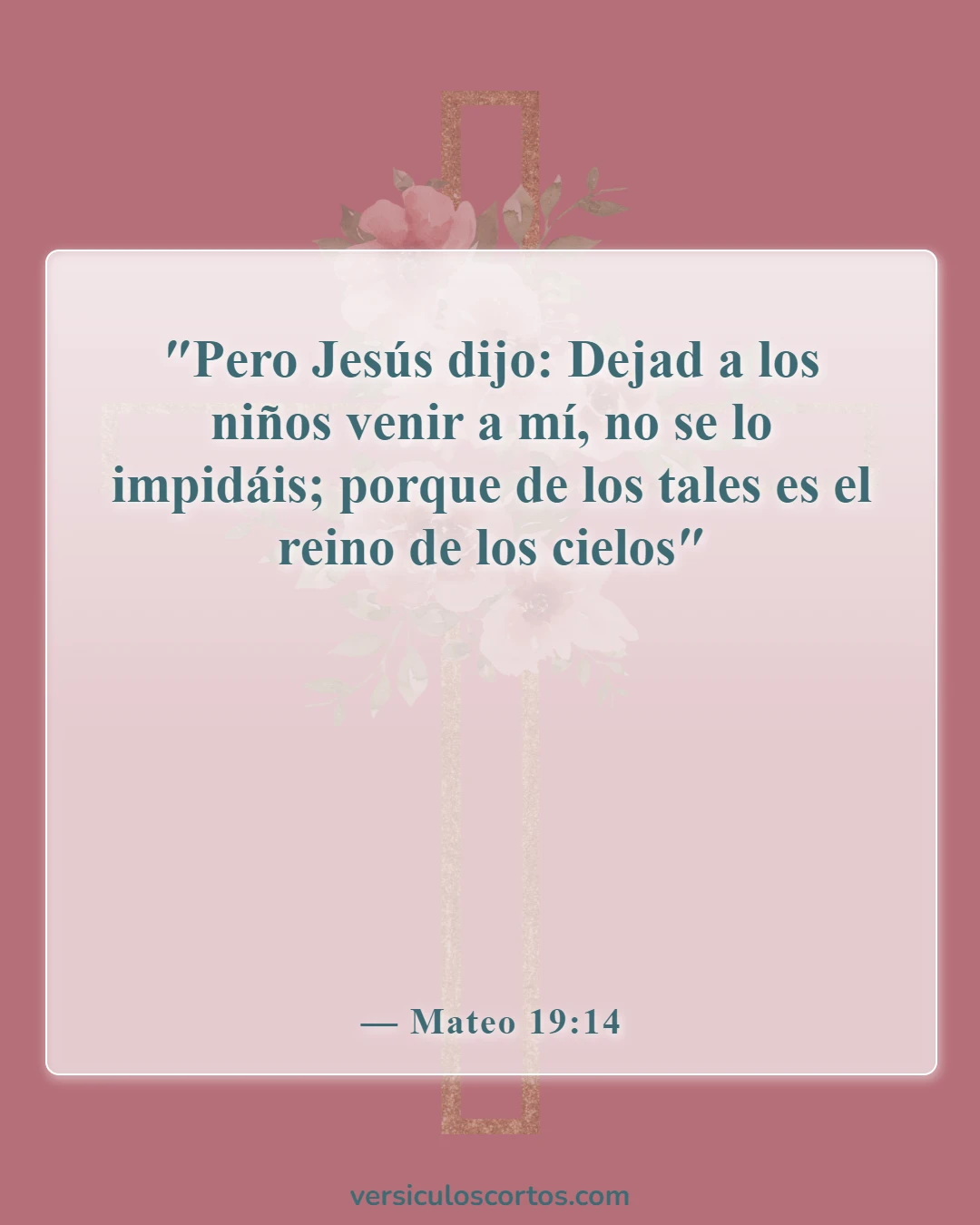 Versículos de la Biblia sobre bebés (Mateo 19:14)