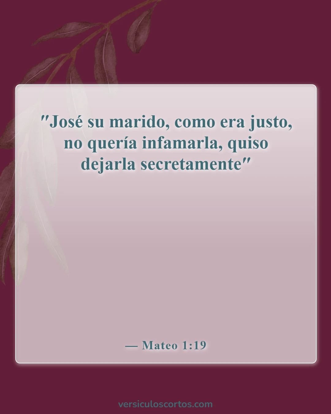 Versículos de la Biblia sobre el divorcio y la separación (Mateo 1:19)