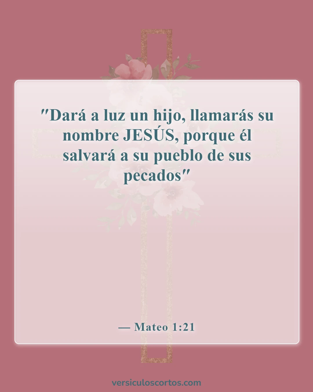 Versículos bíblicos sobre la salvación (Mateo 1:21)