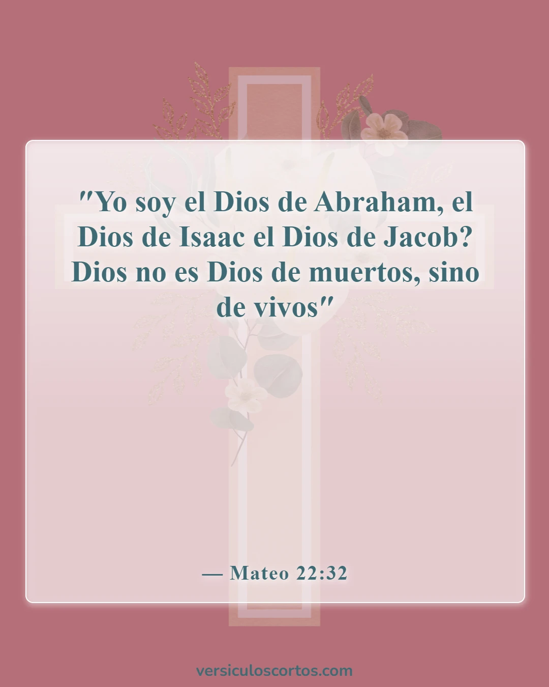 Versículos de la Biblia sobre Jehová (Mateo 22:32)