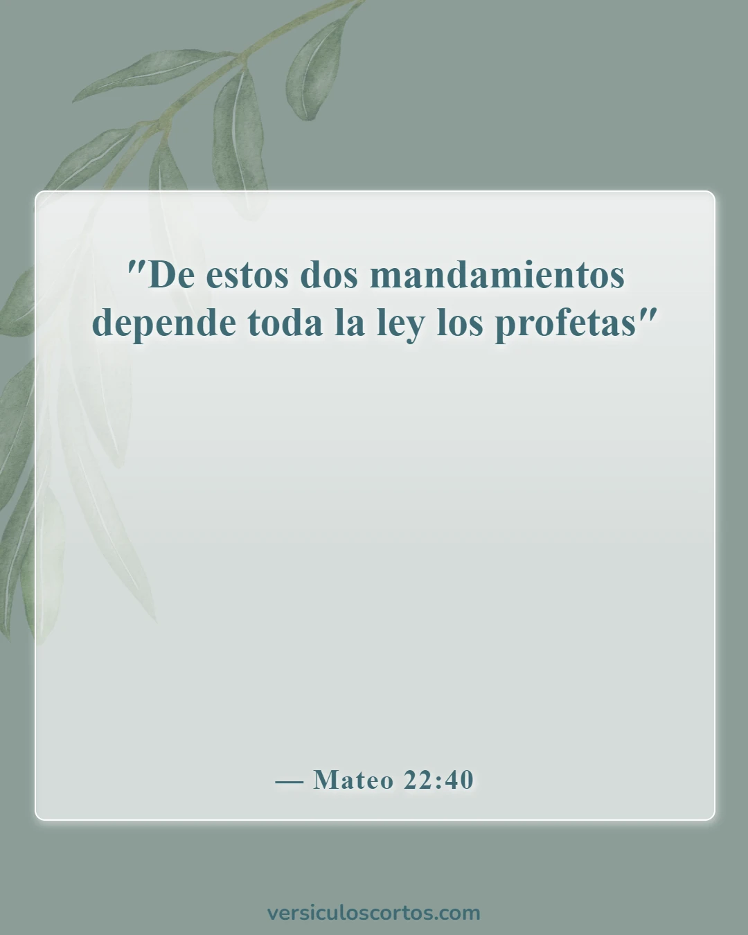 Versículos bíblicos sobre los Diez Mandamientos (Mateo 22:40)