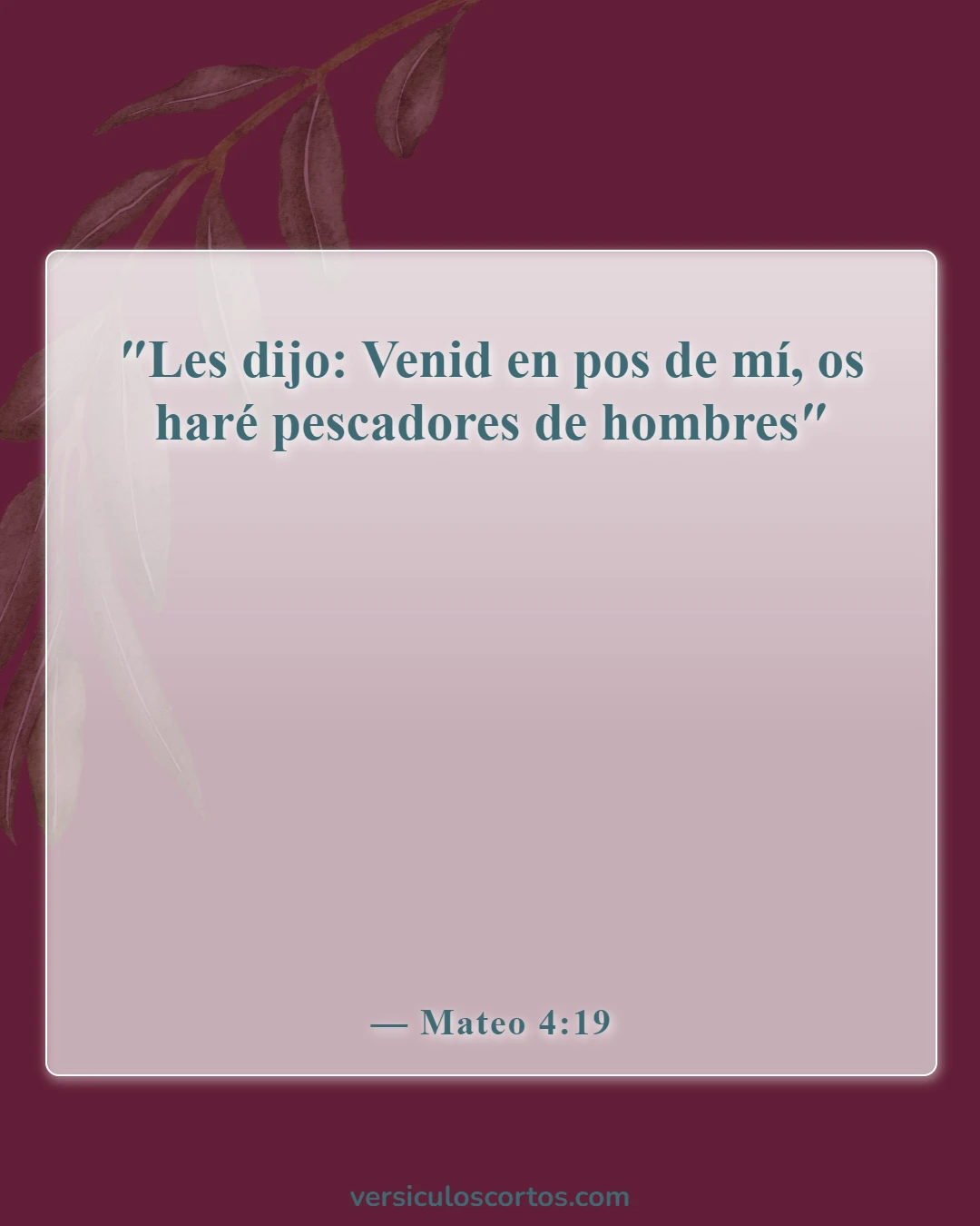 Versículos bíblicos sobre venir a Jesús (Mateo 4:19)