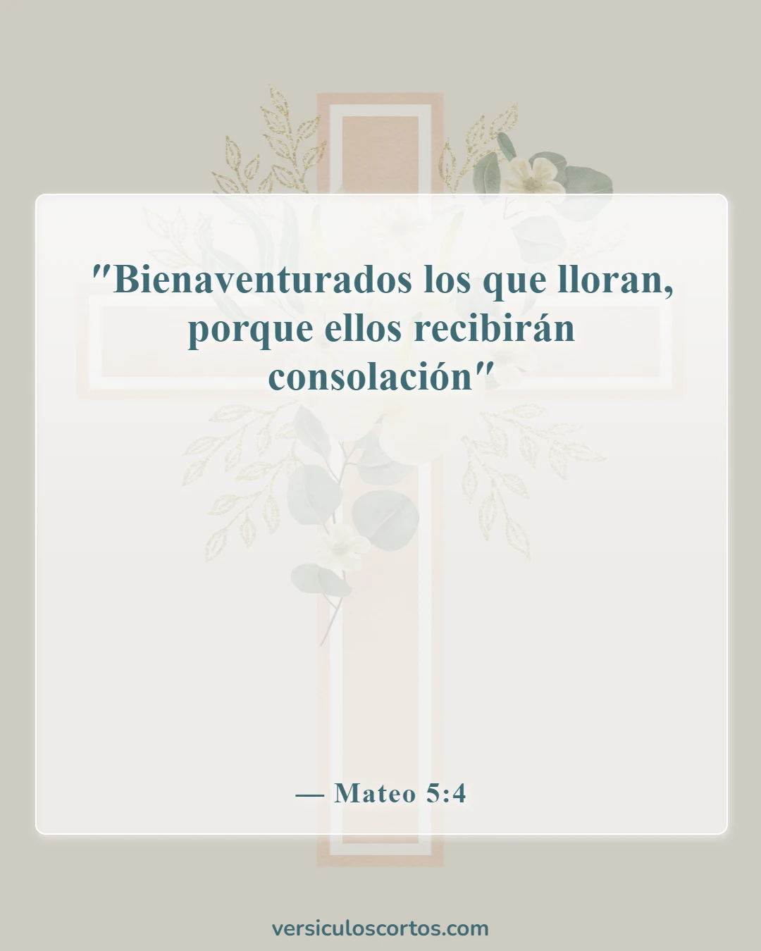 Versículos de la Biblia sobre el luto (Mateo 5:4)