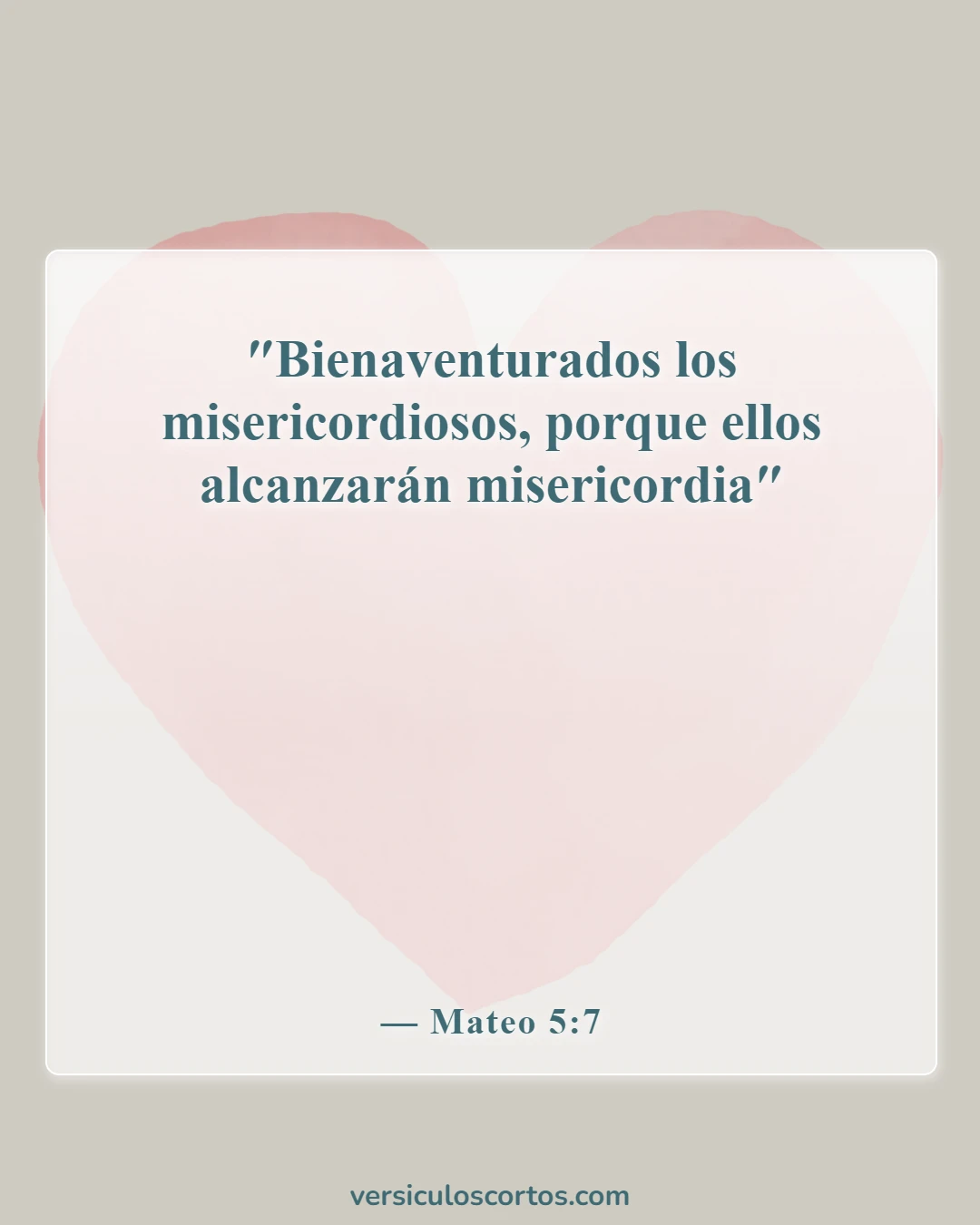 Versículos de la Biblia sobre la compasión hacia los demás (Mateo 5:7)