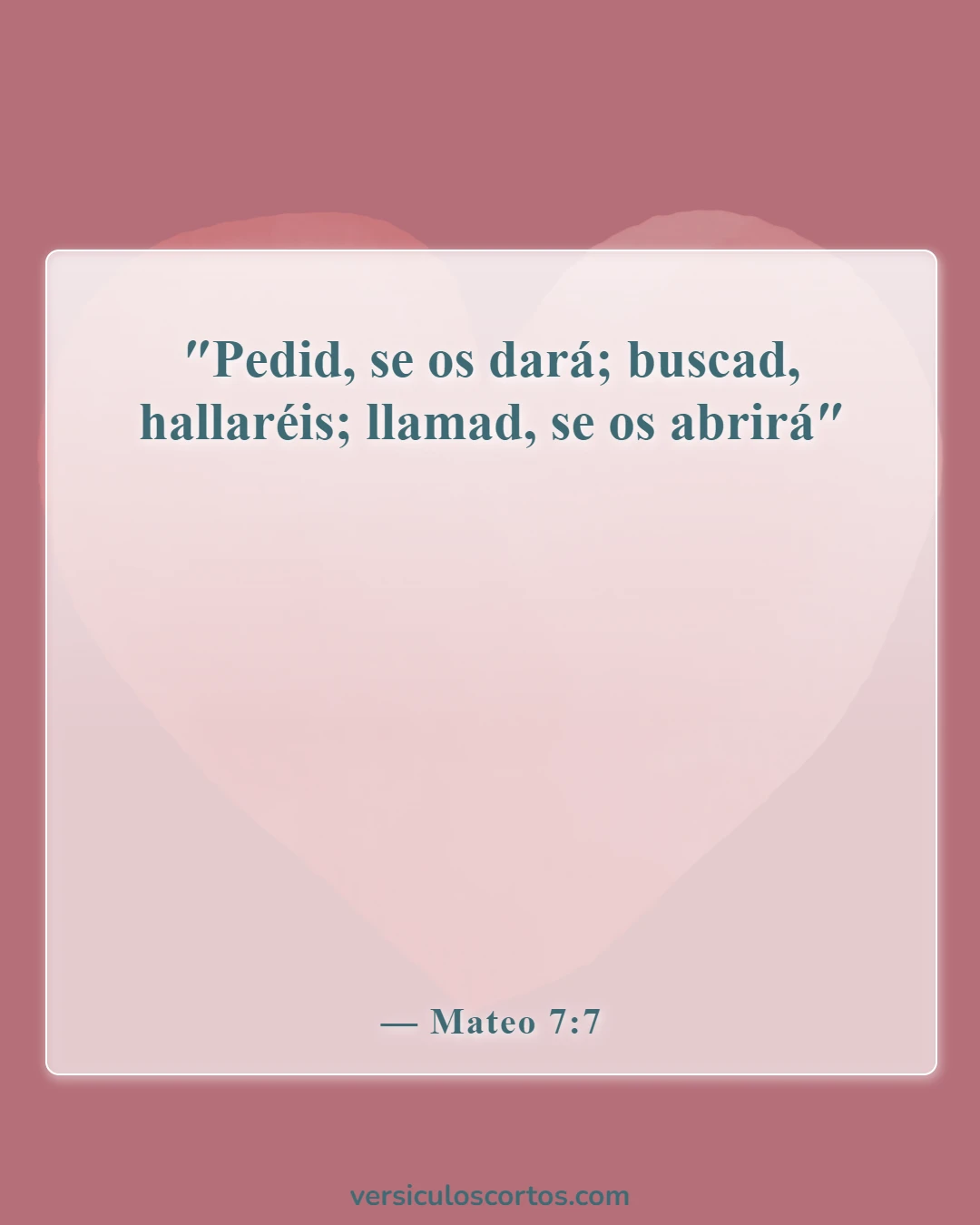 Versículos bíblicos sobre venir a Jesús (Mateo 7:7)