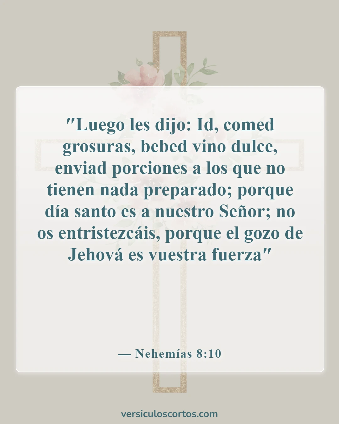 Versículos de la Biblia sobre la Apreciación de la Vida (Nehemías 8:10)