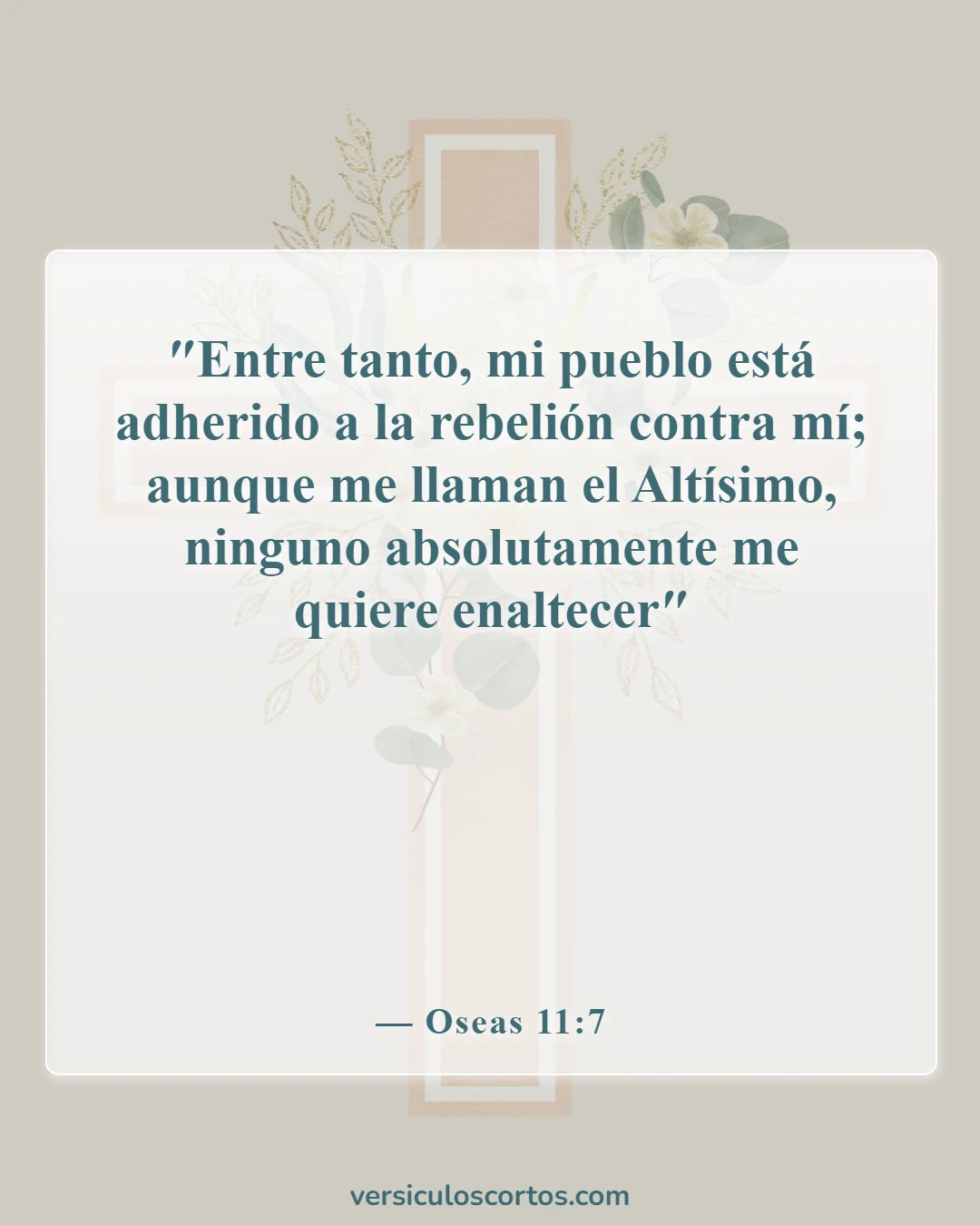 Versículos de la Biblia sobre el descarriado (Oseas 11:7)