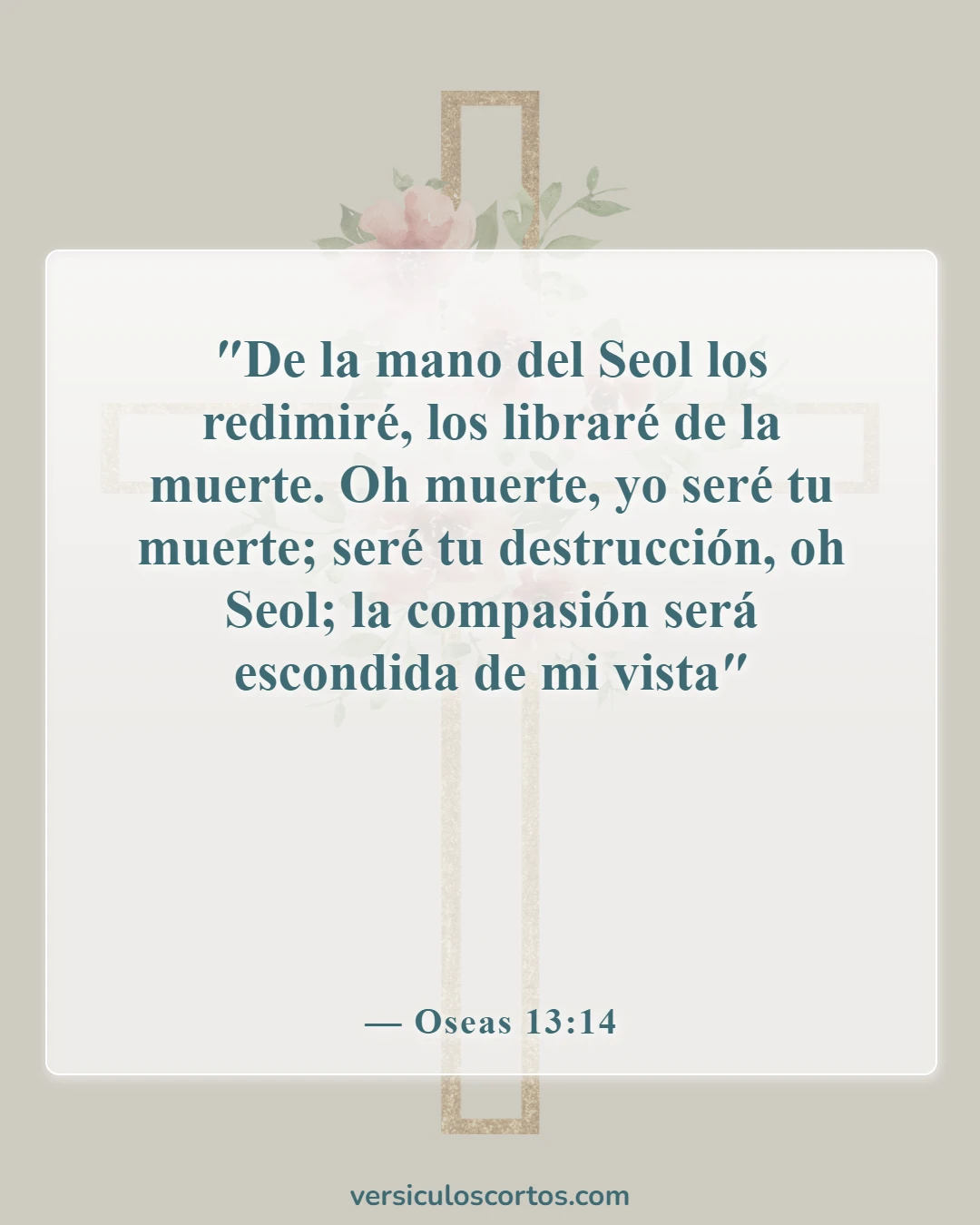 Versículos de la Biblia sobre las puertas del infierno (Oseas 13:14)