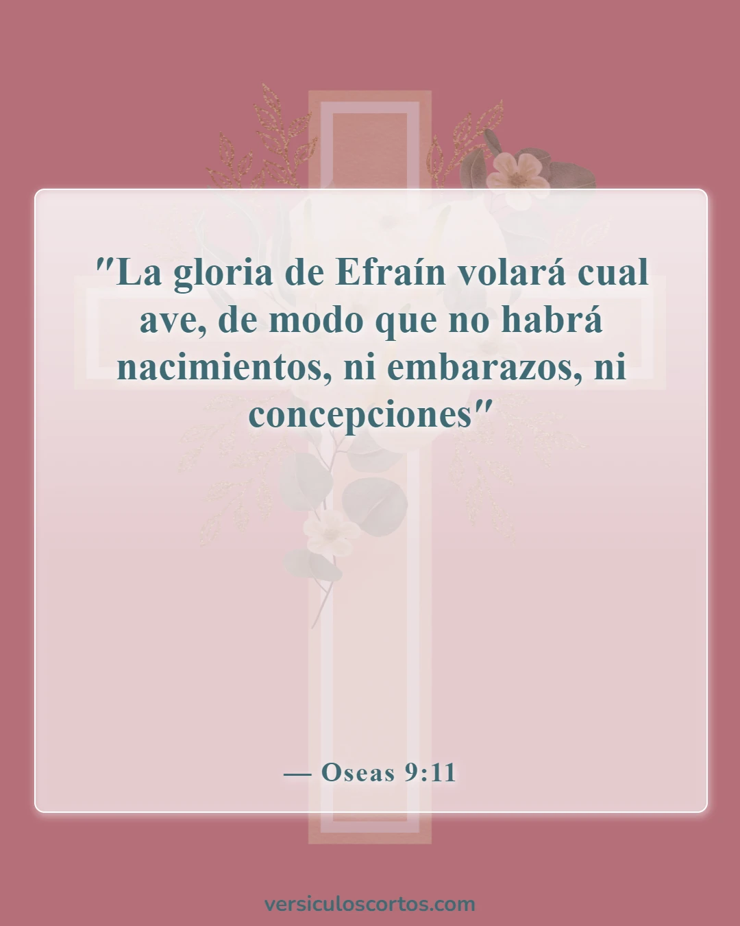 Versículos de la Biblia sobre bebés (Oseas 9:11)