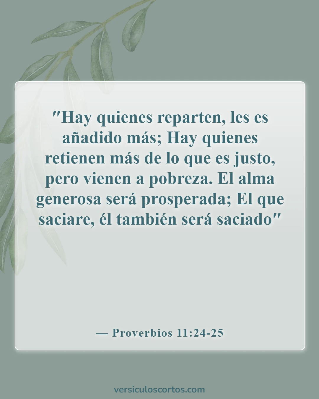 Versículos de la Biblia sobre pedir dinero (Proverbios 11:24-25)