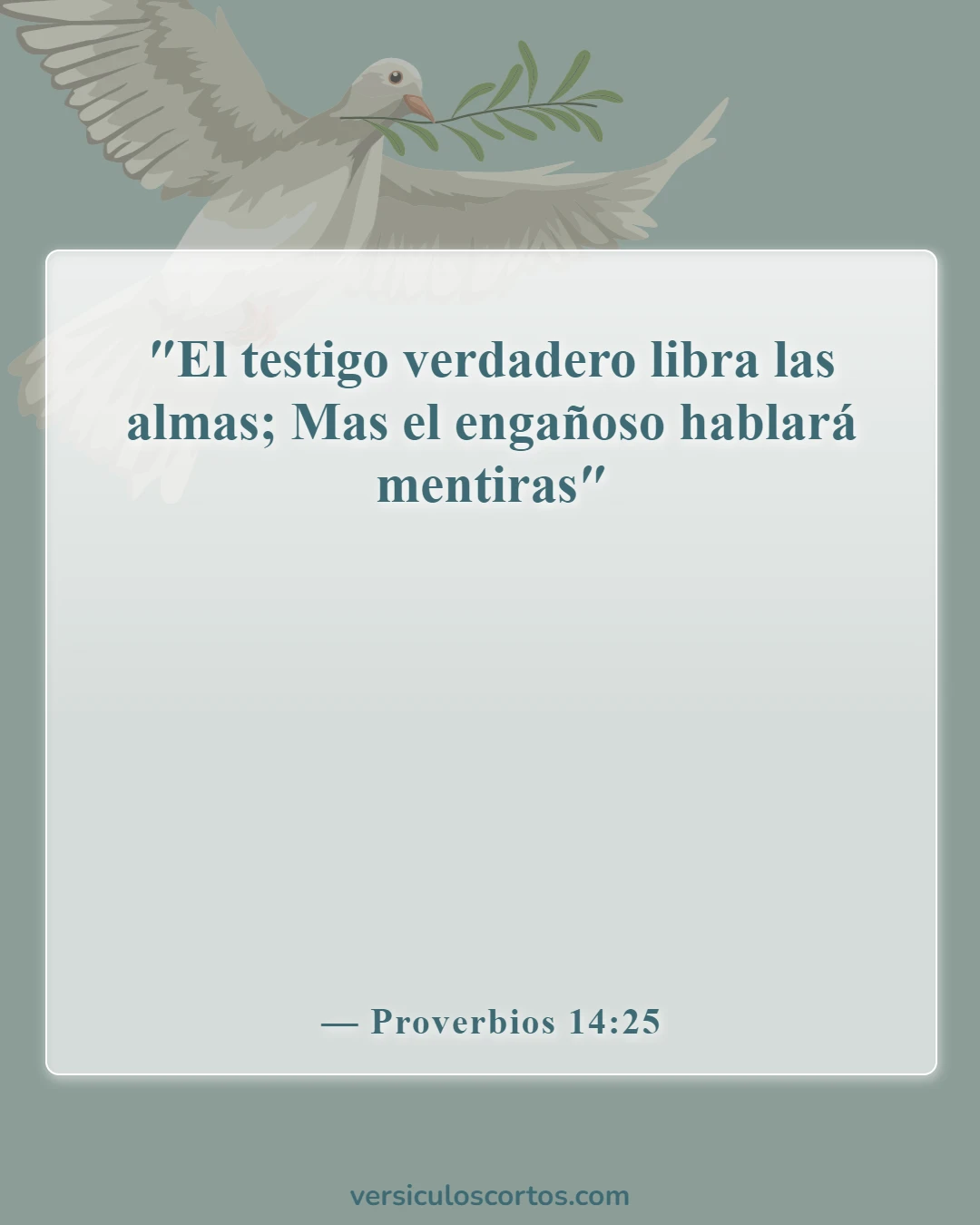 Versículos de la Biblia sobre las personas que mienten (Proverbios 14:25)