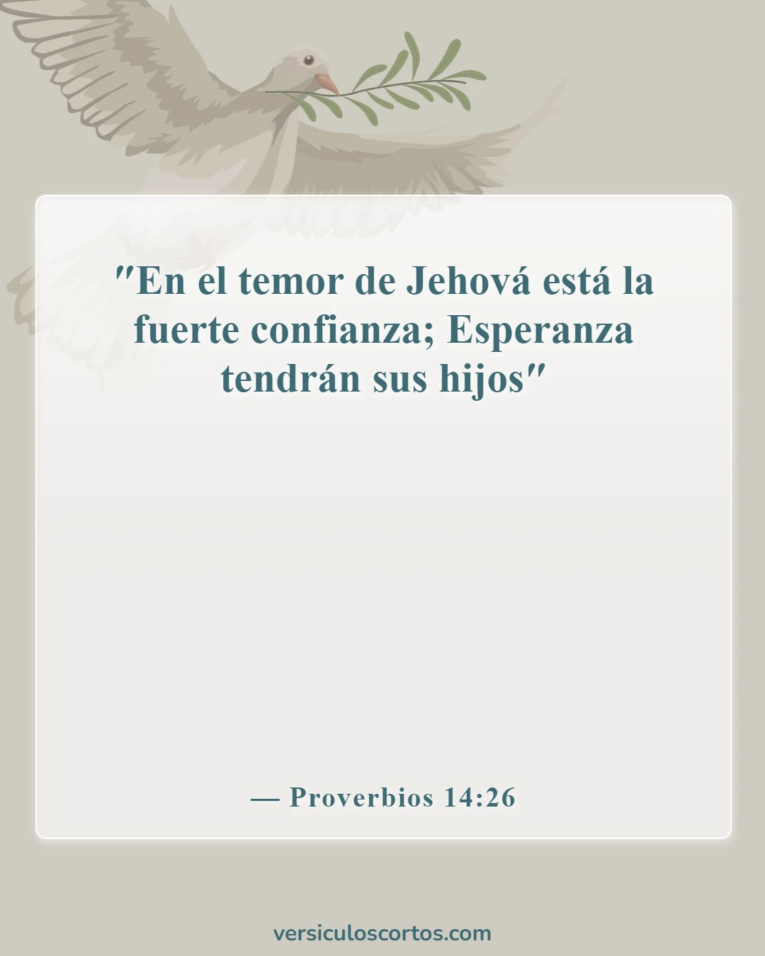 Versículos de la Biblia sobre el cuidado de los niños (Proverbios 14:26)
