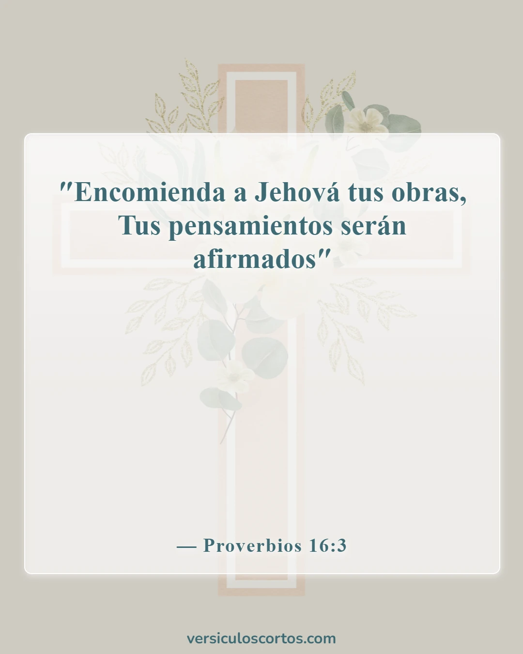 Versículos de la Biblia para parejas en tiempos difíciles (Proverbios 16:3)