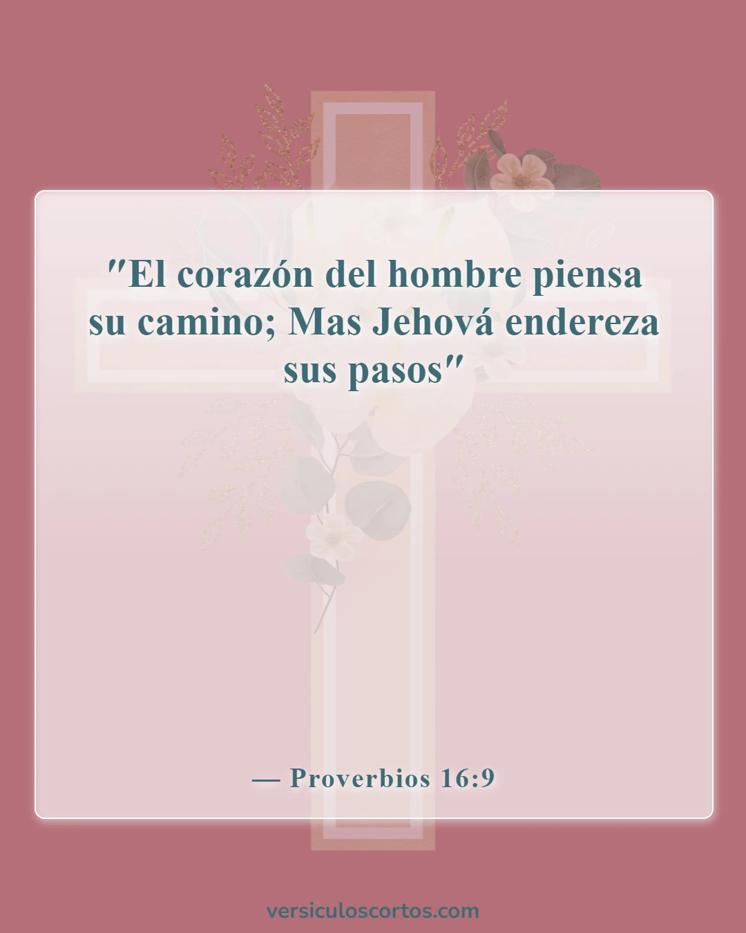 Versículos de la Biblia sobre tomar decisiones (Proverbios 16:9)