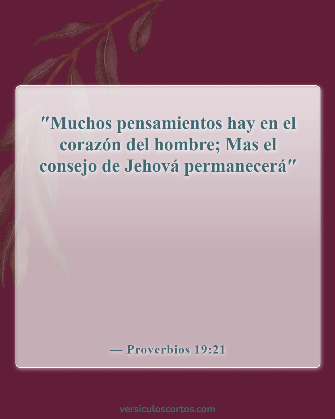 Versículos de la Biblia sobre el hombre (Proverbios 19:21)