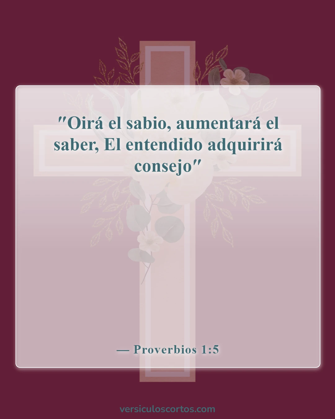 Versículos de la Biblia sobre tomar decisiones (Proverbios 1:5)