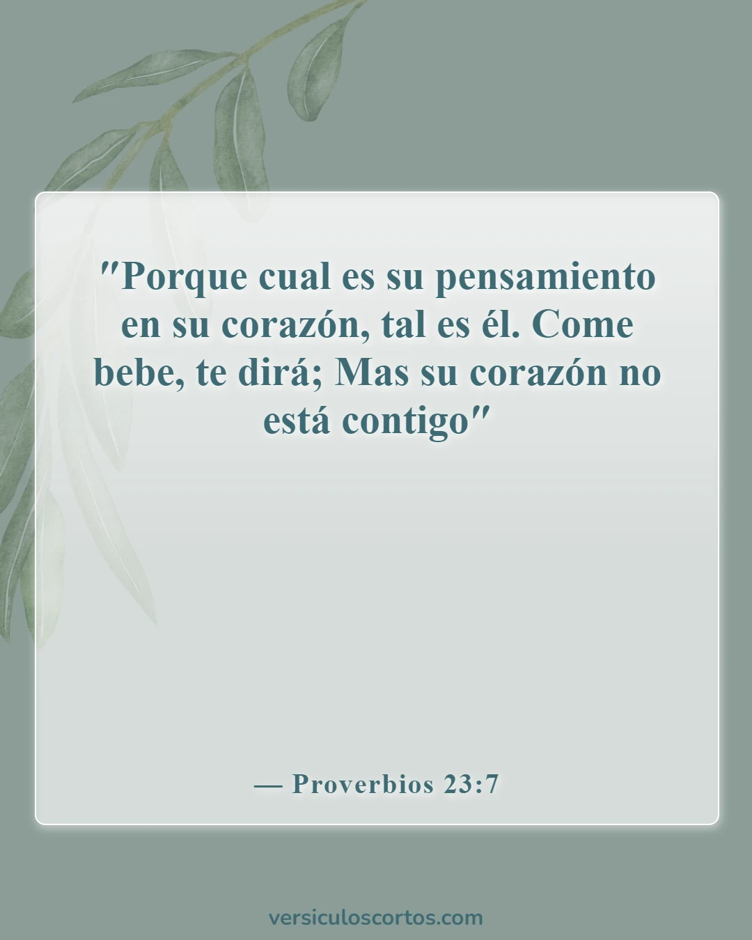 Versículos de la Biblia sobre el poder de la mente (Proverbios 23:7)