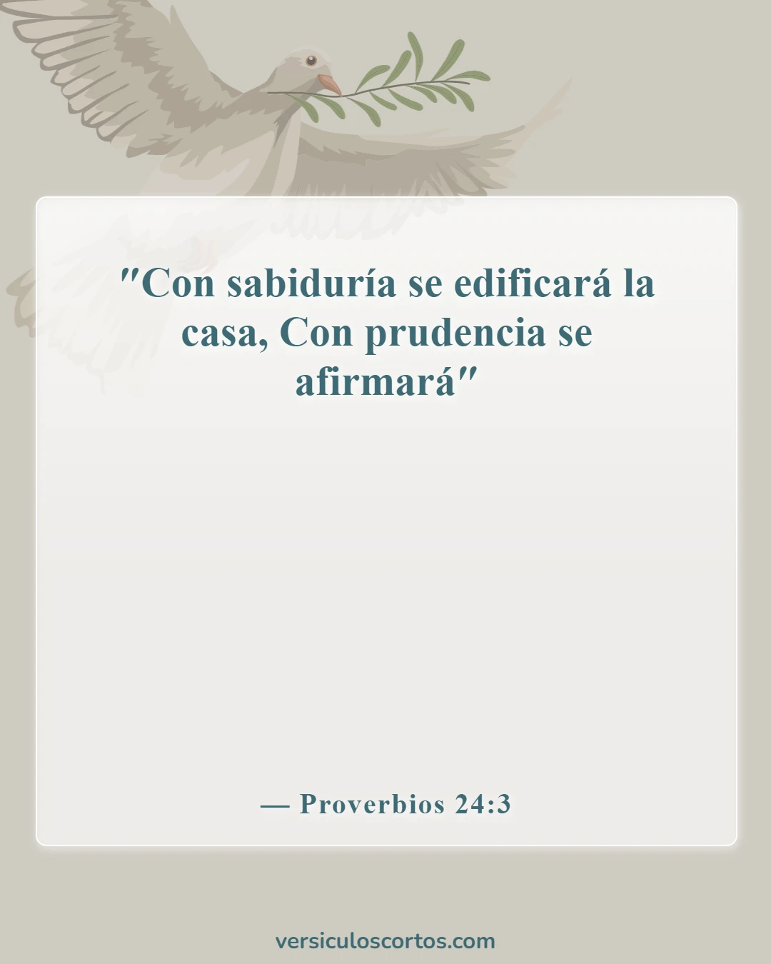 Versículos de la Biblia sobre la novia (Proverbios 24:3)