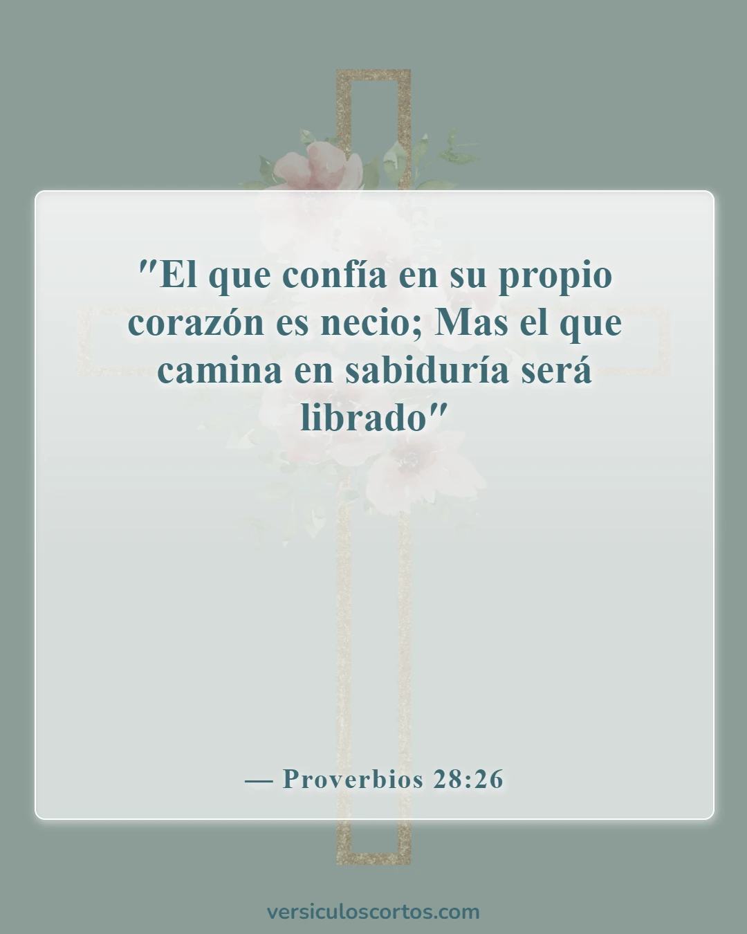 Versículos de la Biblia sobre tomar decisiones (Proverbios 28:26)