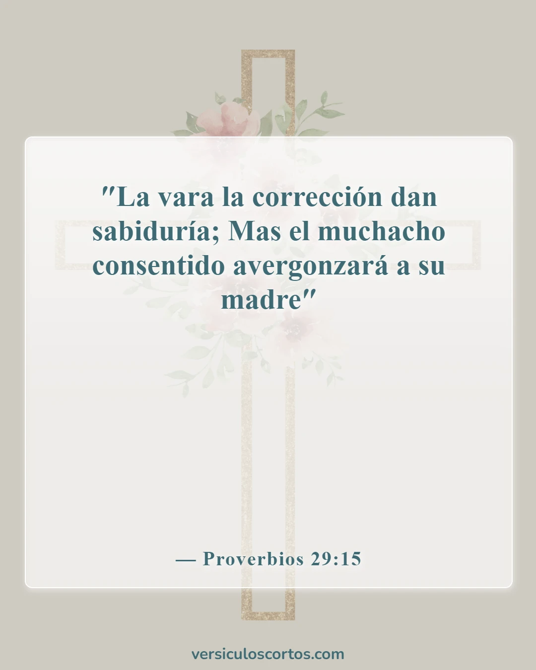 Versículos bíblicos sobre honrar a los niños (Proverbios 29:15)