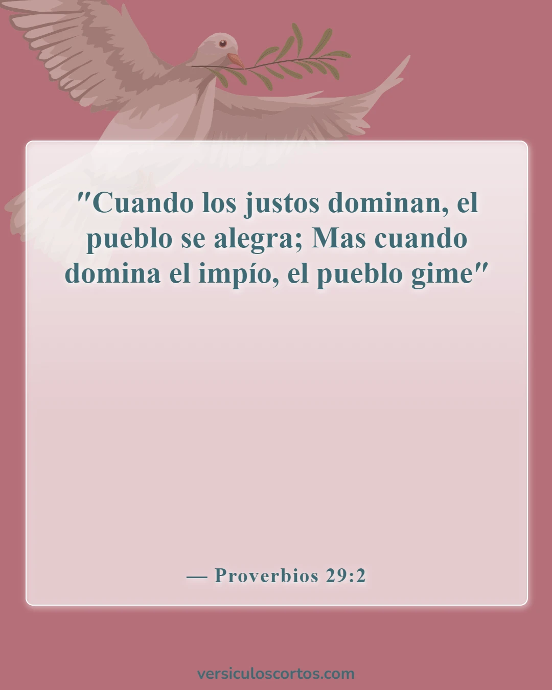 Versículos de la Biblia sobre líderes en la Biblia (Proverbios 29:2)
