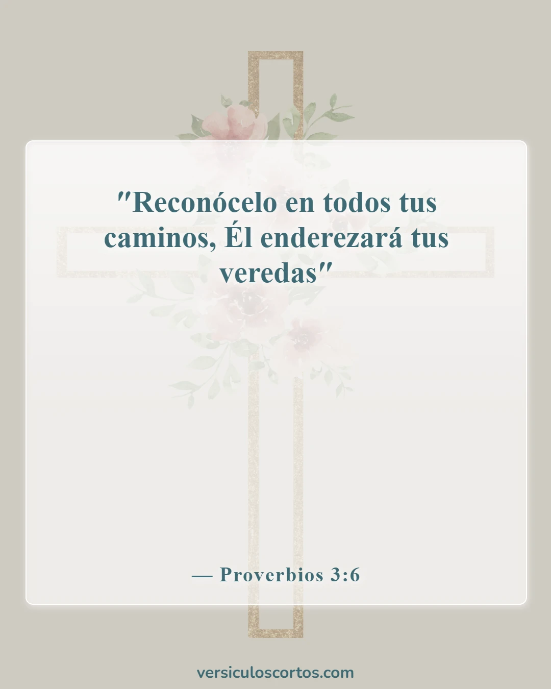 Versículos de la Biblia sobre la Devoción a Dios (Proverbios 3:6)