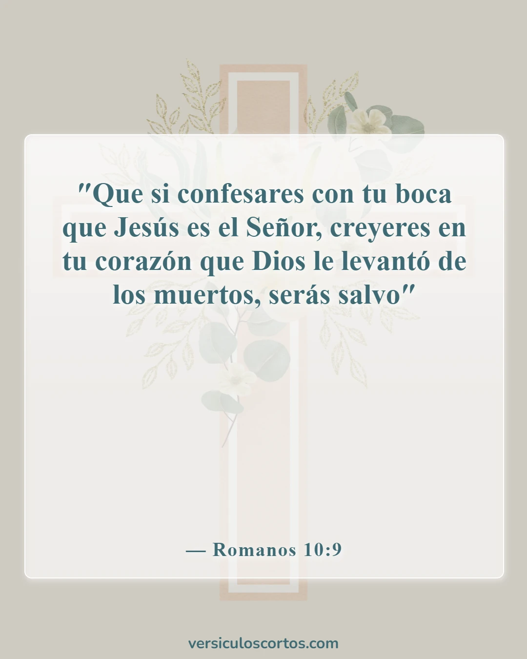 Versículos bíblicos sobre la salvación (Romanos 10:9)