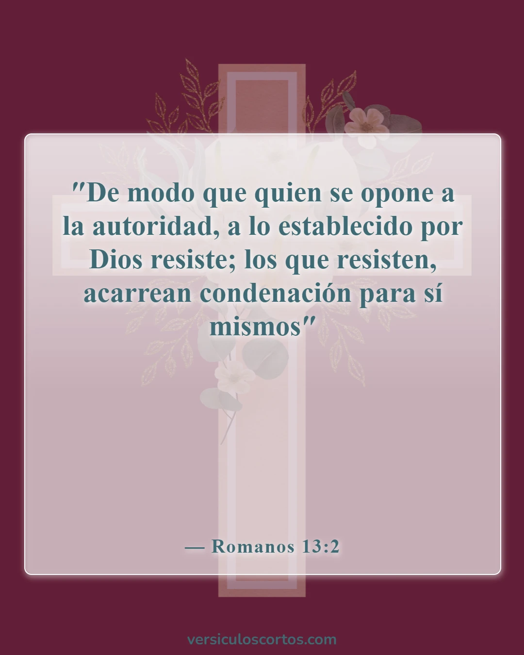 Versículos de la Biblia sobre el castigo del pecado (Romanos 13:2)