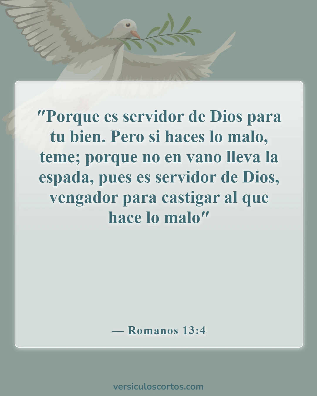 Versículos de la Biblia sobre matar (Romanos 13:4)