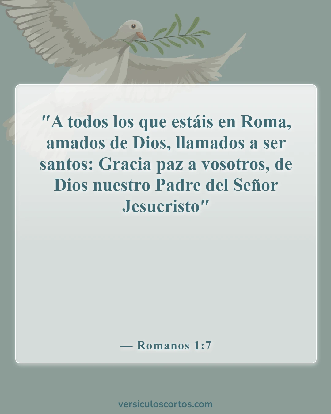 Versículos bíblicos sobre la gracia de Dios (Romanos 1:7)