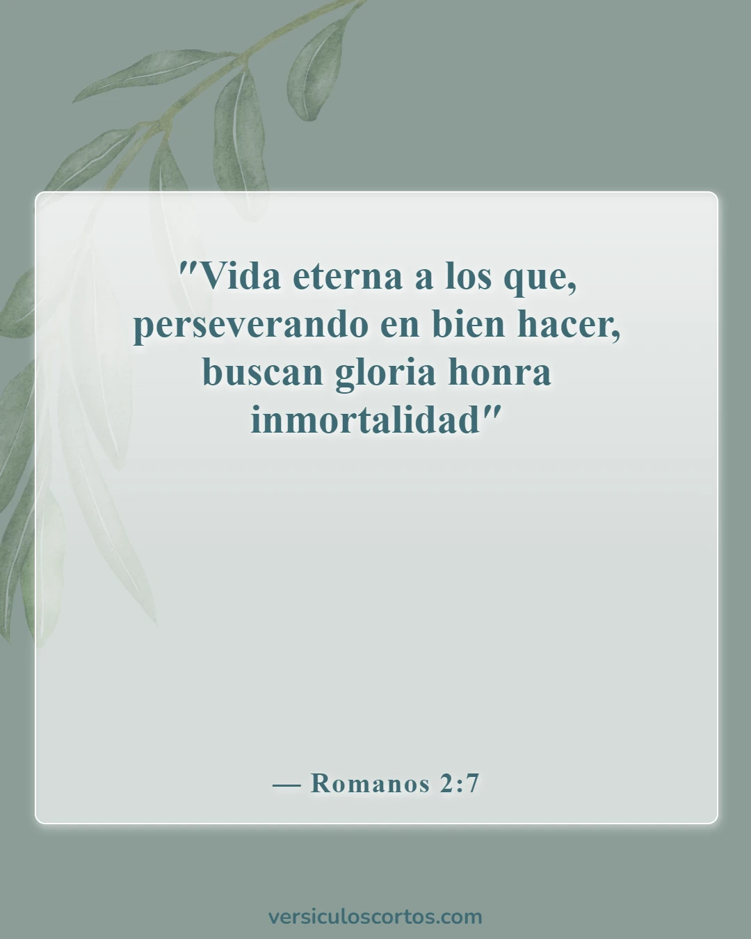 Versículos de la Biblia sobre la vida eterna (Romanos 2:7)