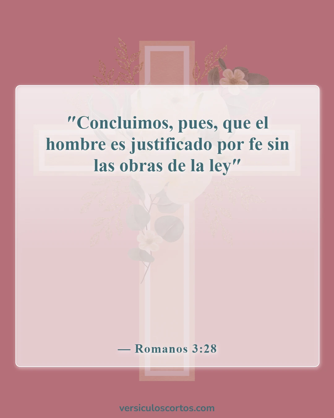 Versículos de la Biblia sobre la fe (Romanos 3:28)
