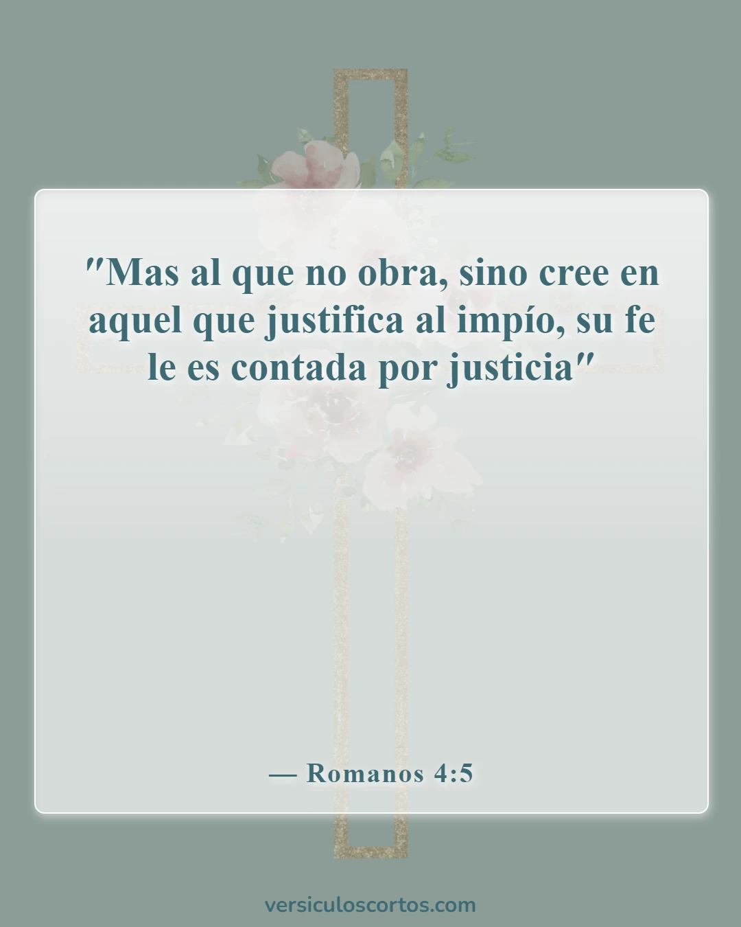 Versículos de la Biblia sobre la Justicia de Dios (Romanos 4:5)