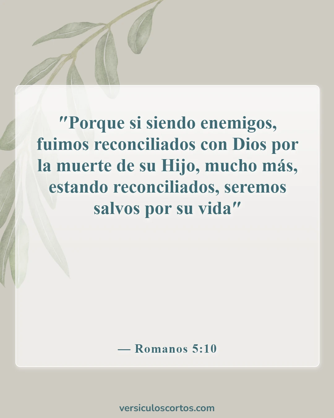 Versículos de la Biblia sobre Jesús como imagen de Dios (Romanos 5:10)