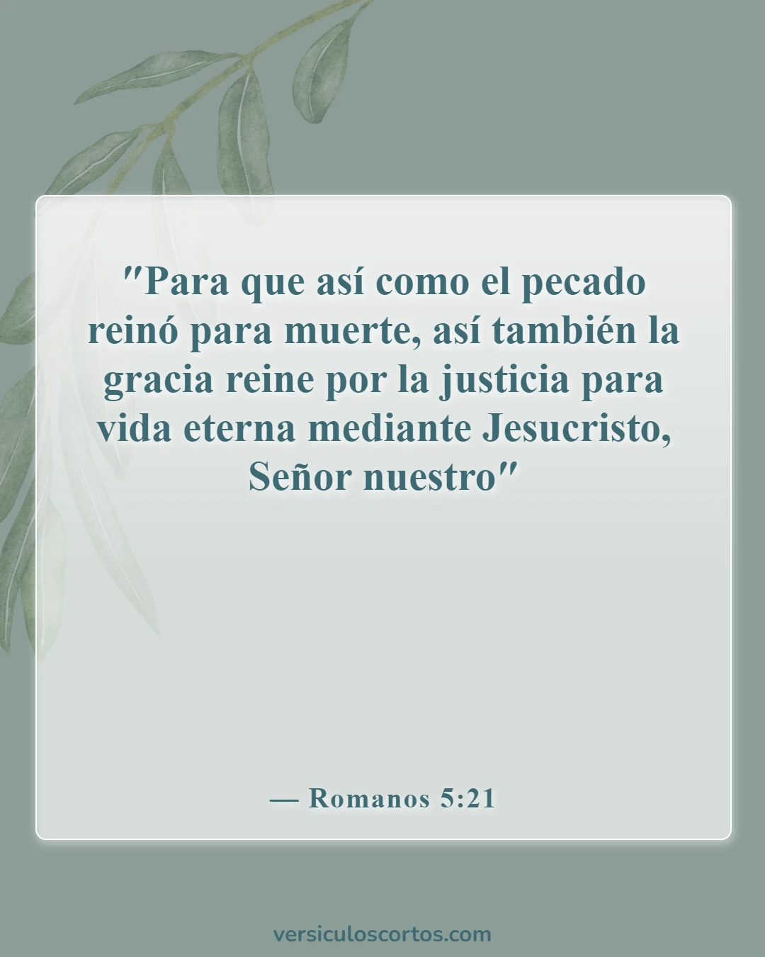 Versículos de la Biblia sobre la vida eterna (Romanos 5:21)