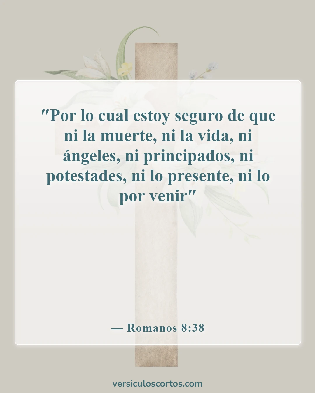 Versículos de la Biblia sobre la muerte de un amigo (Romanos 8:38)